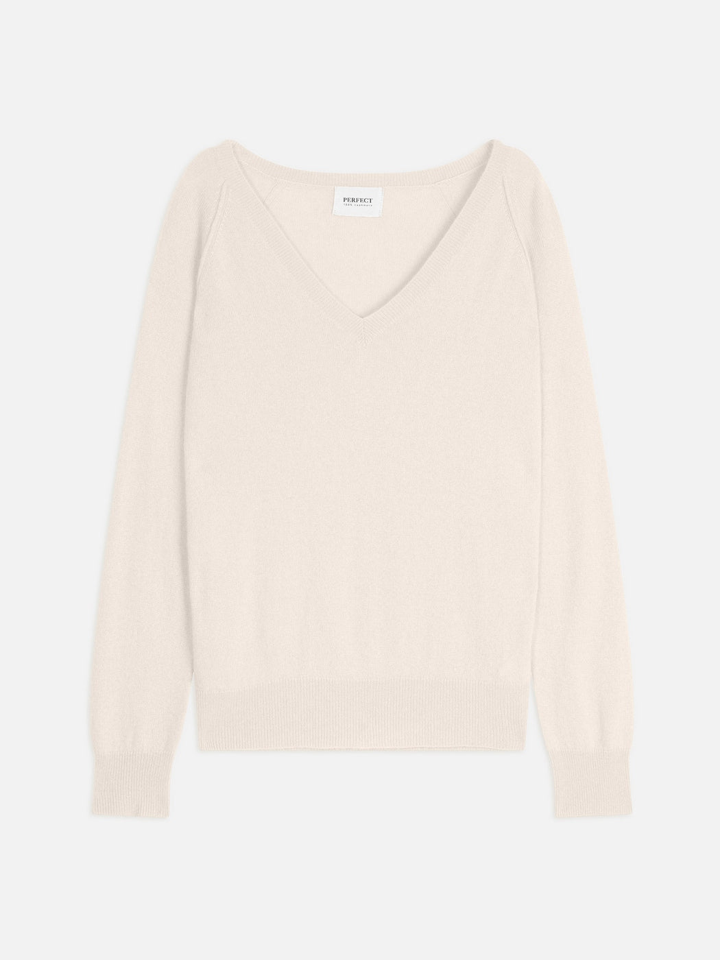 Pull Col V - Penelope - Ivoire
