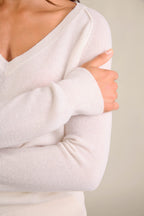 Pull Col V - Penelope - Ivoire