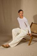 Pull Col Rond - Daria - Neige