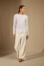 Pull Col Rond - Daria - Neige