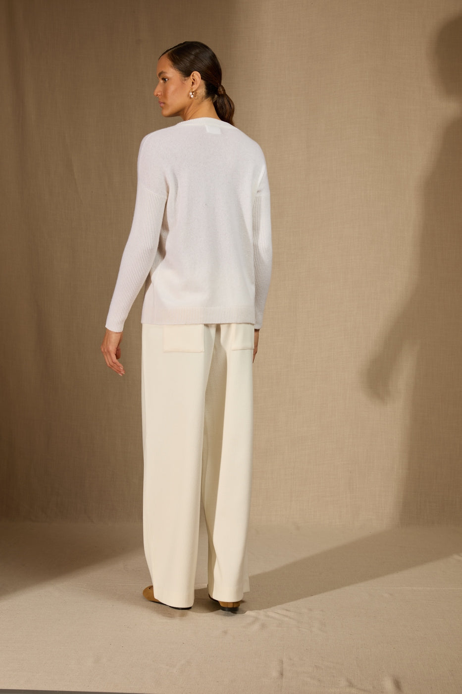 Pull Col Rond - Daria - Neige