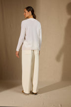 Pull Col Rond - Daria - Neige