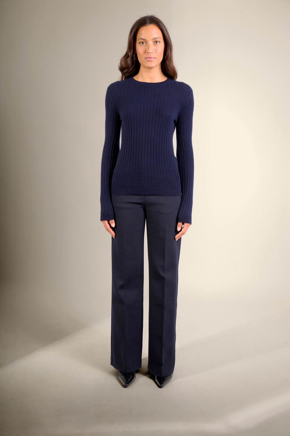 Pull Col Rond - Bella - Navy