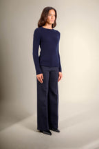 Pull Col Rond - Bella - Navy