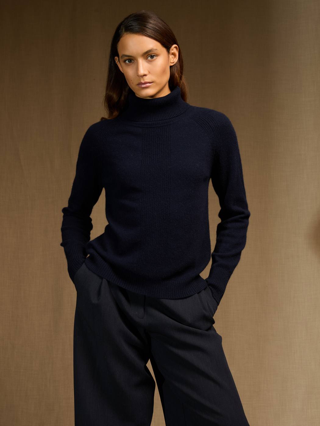 Pull Col Roulé - Lilly - Navy