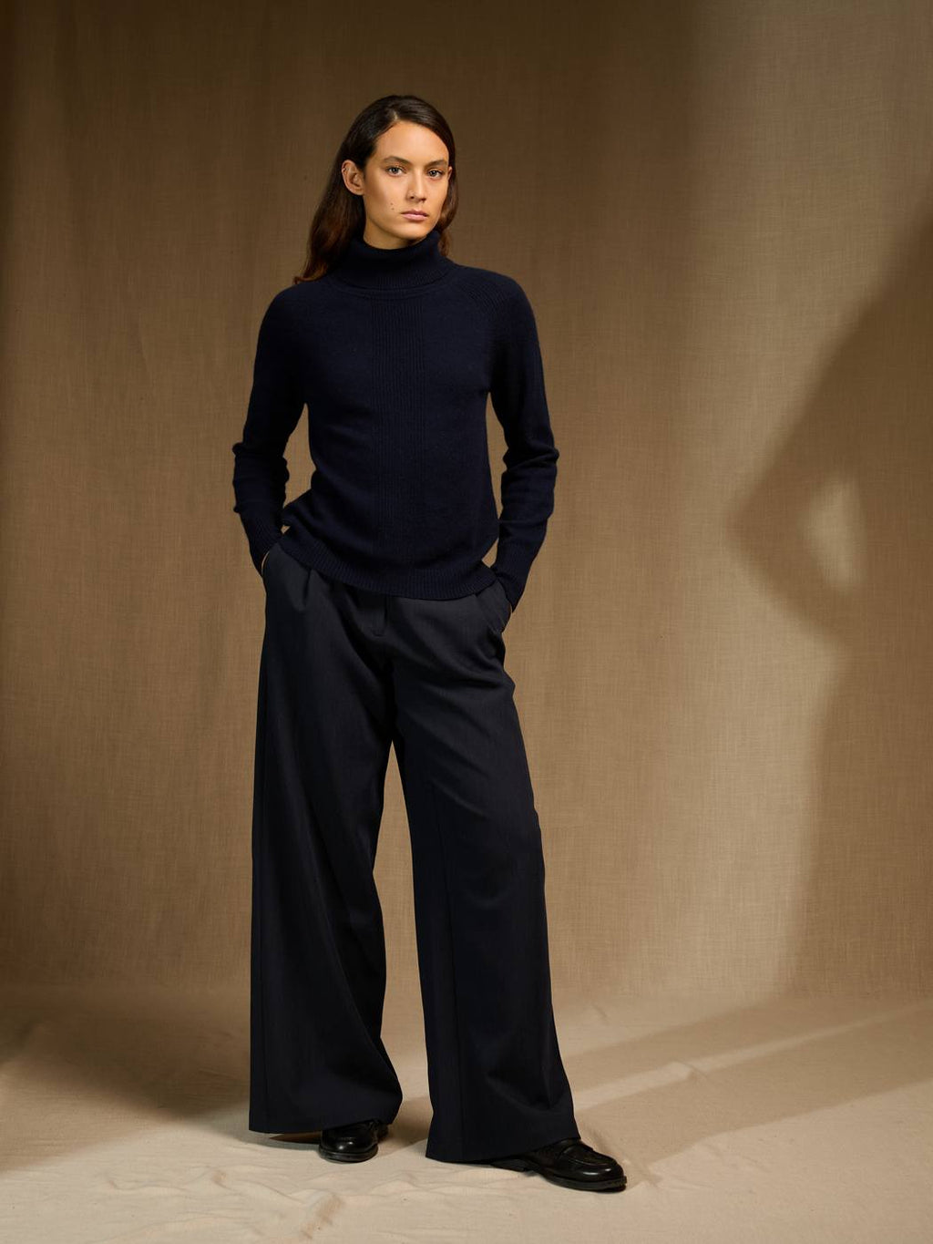 Pull Col Roulé - Lilly - Navy