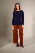 Pull Col Rond - Daria - Navy