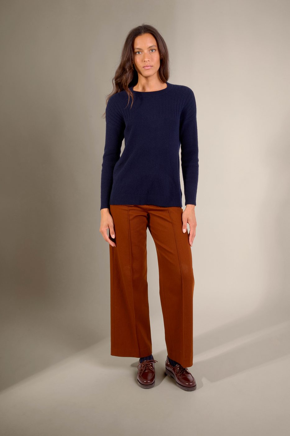 Pull Col Rond - Daria - Navy