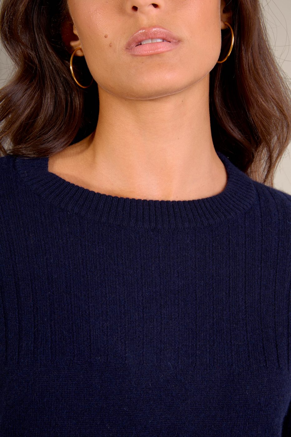 Pull Col Rond - Daria - Navy