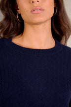 Pull Col Rond - Daria - Navy