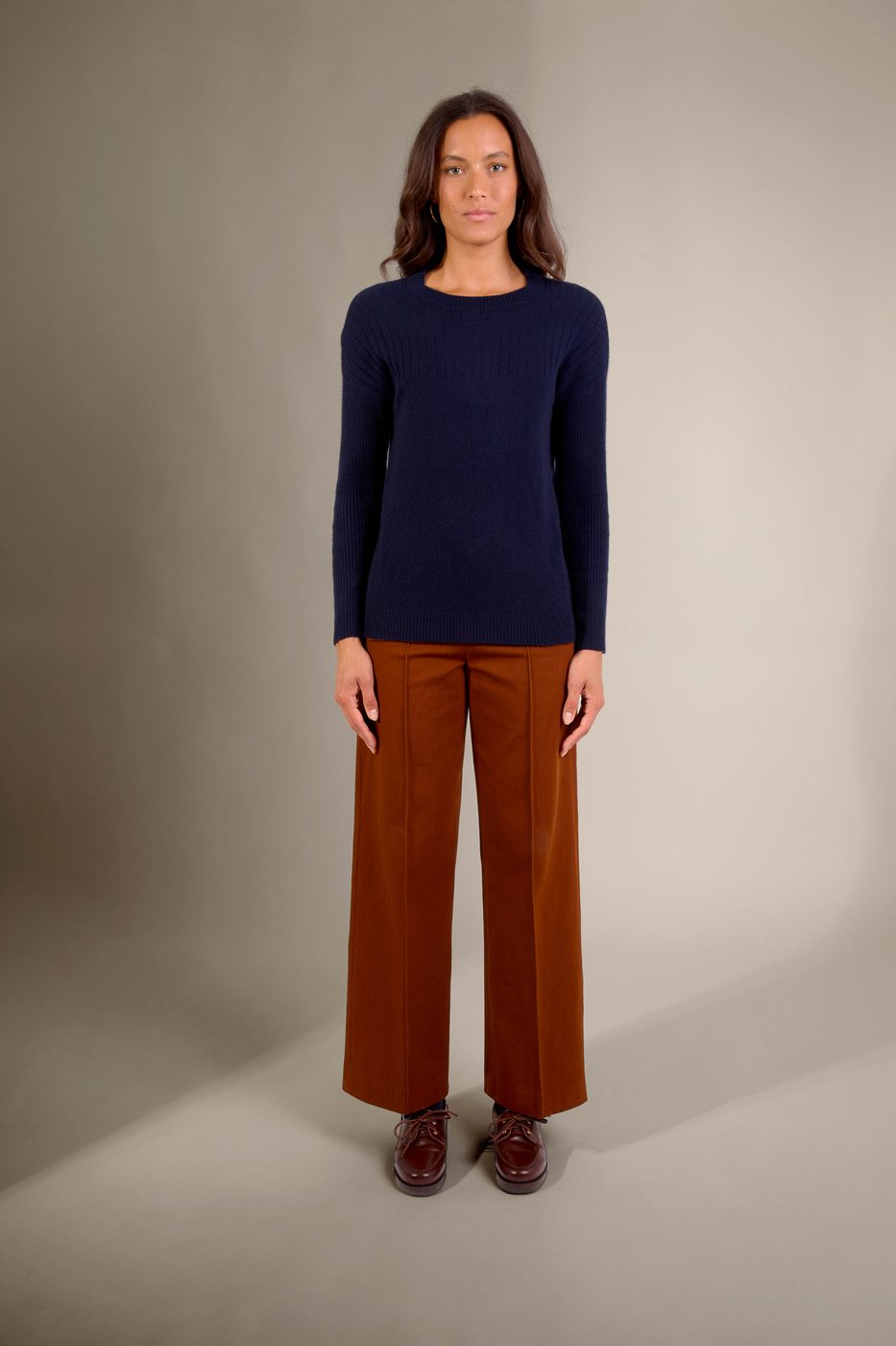 Pull Col Rond - Daria - Navy