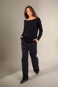 Pull Col Rond - Sasha - Noir
