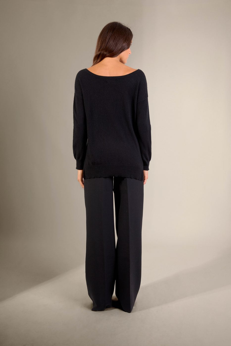 Pull Col Rond - Sasha - Noir