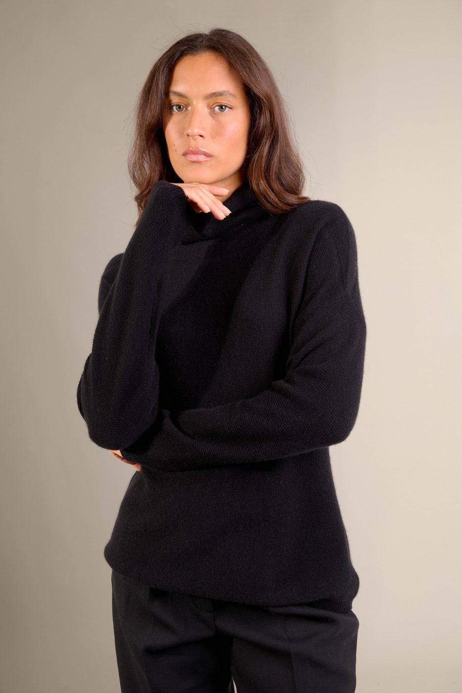 Pull Col Roulé - Blantyre - Noir