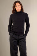 Pull Col Roulé - Lilly - Noir