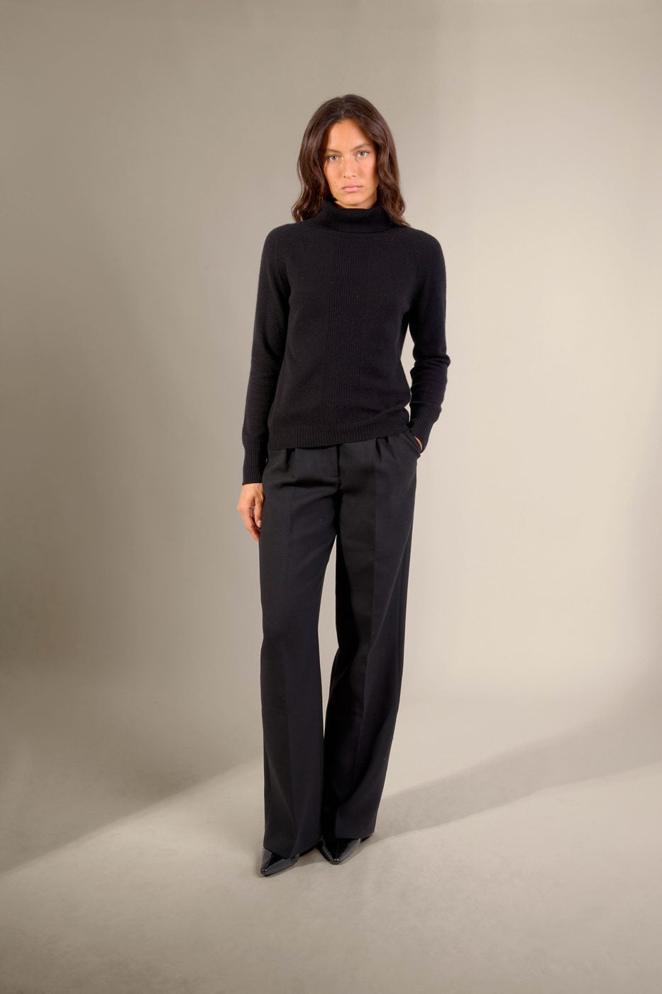 Pull Col Roulé - Lilly - Noir