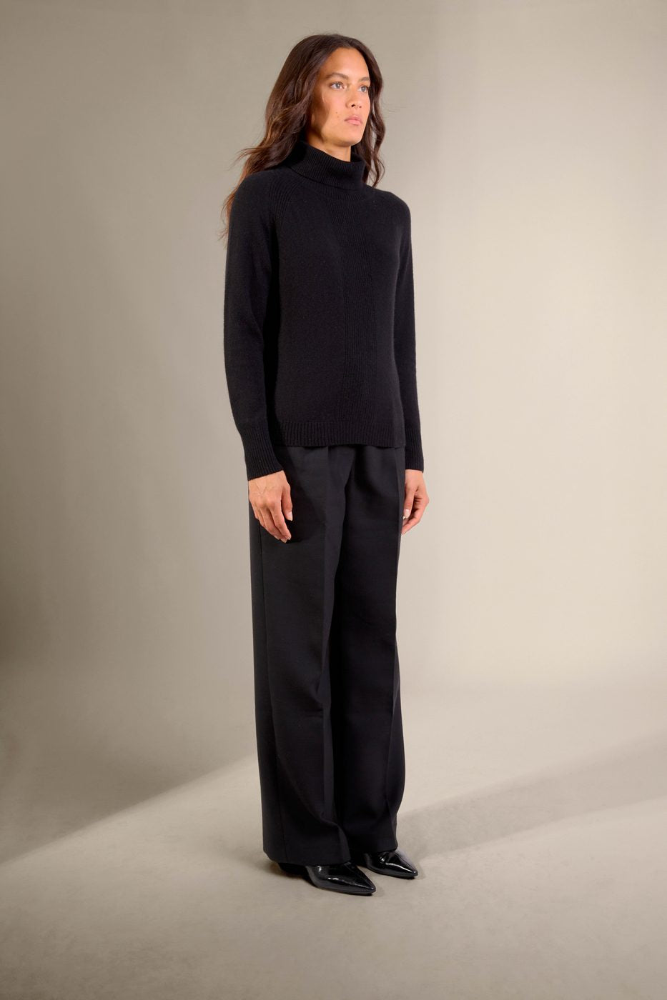 Pull Col Roulé - Lilly - Noir