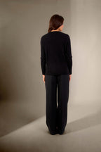 Pull Col Rond - Daria - Noir