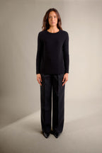 Pull Col Rond - Daria - Noir