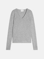 Pull Col V 4 Fils - Gaby - Nuage Chiné