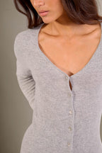Cardigan Col V - Paige - Nuage Chiné