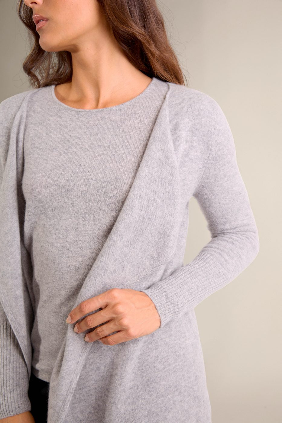 Veste Longue - Abigail - Nuage Chiné