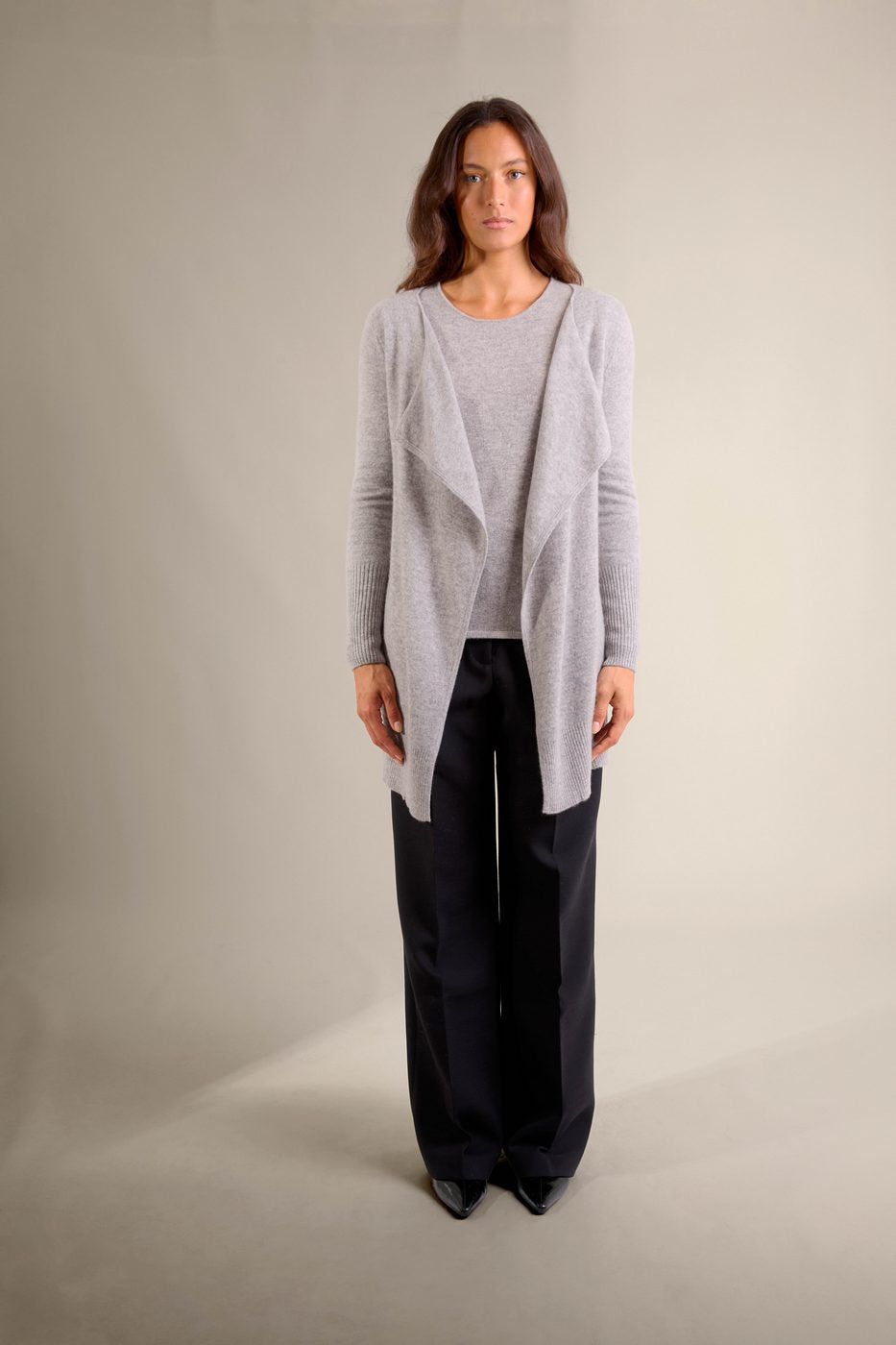 Veste Longue - Abigail - Nuage Chiné