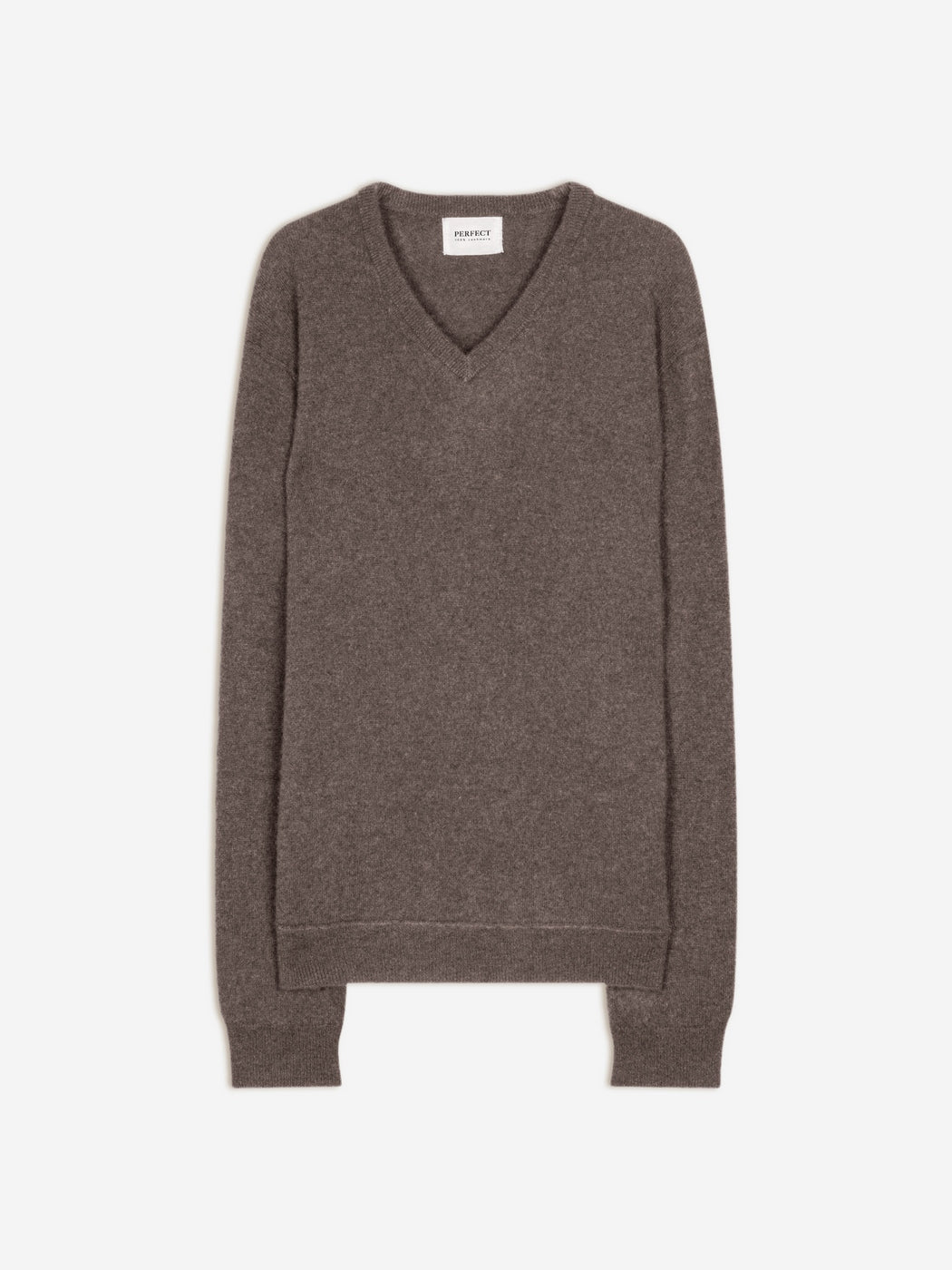 Pull Col V - Lorenzo - Taupe Chiné