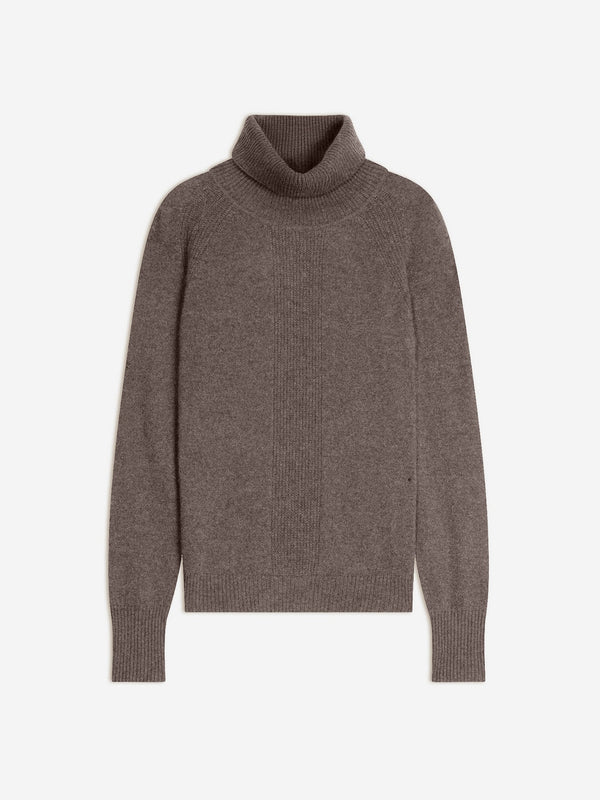 Pull Col Roulé - Lilly - Taupe Chiné
