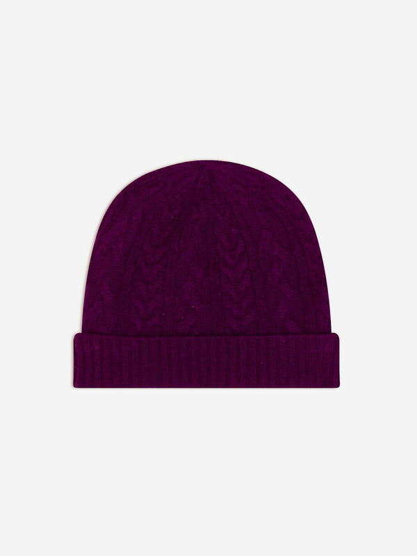Bonnet 4 Fils - Popi - Prune