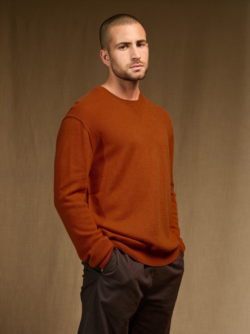 Pull Col Rond - Soan - Safran