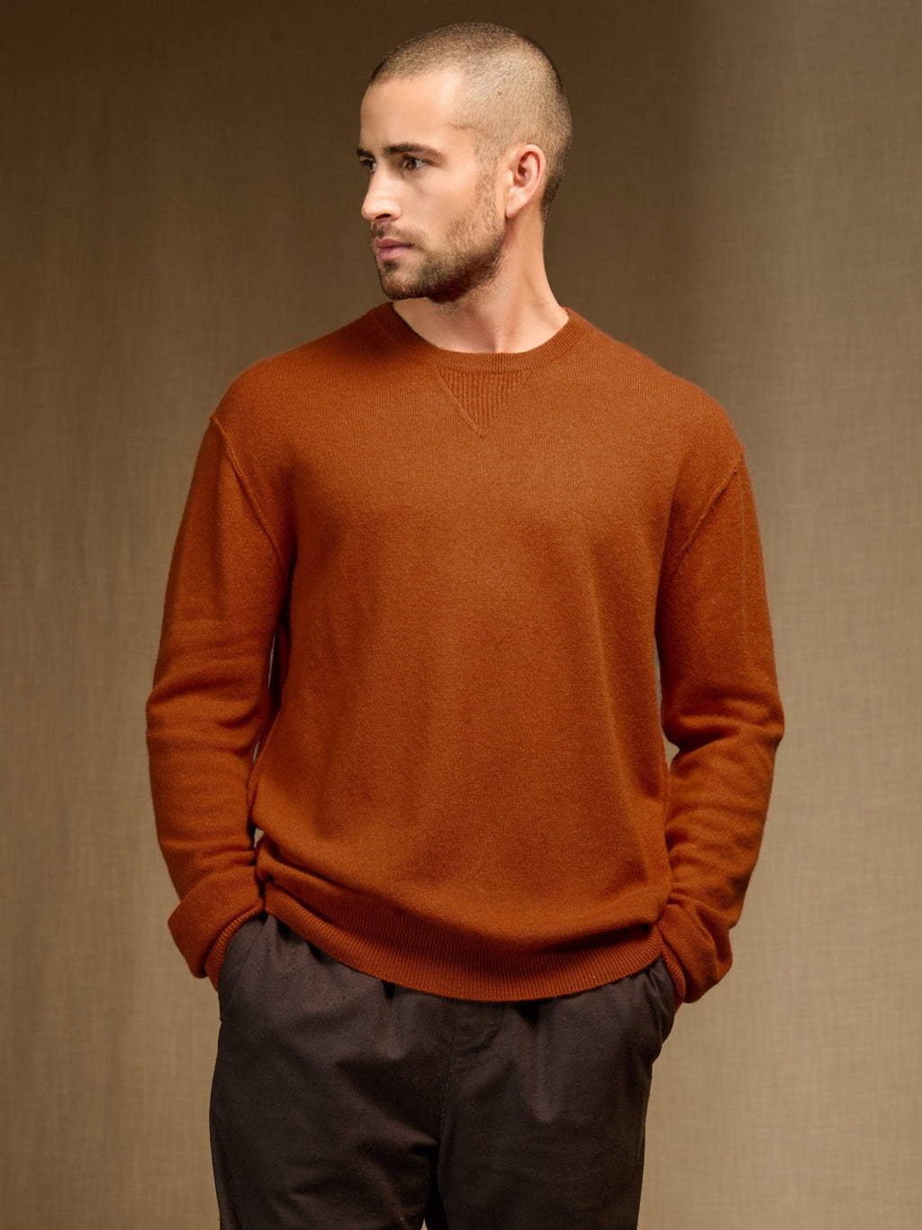 Pull Col Rond - Soan - Safran