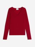 Pull Col V - Shannon - Framboise