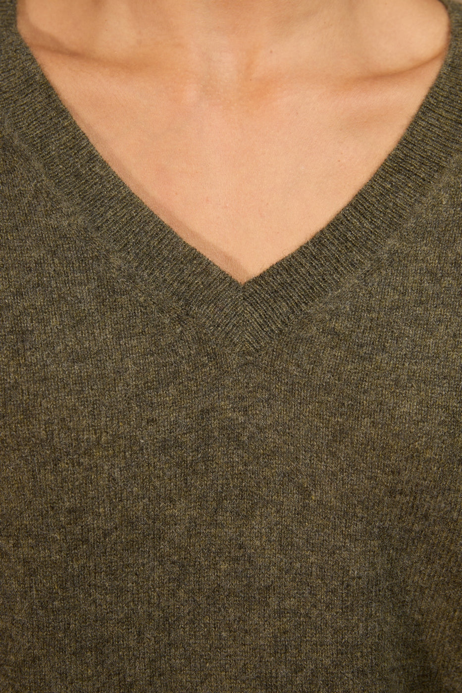 Pull Col V - Kalie - Army Chiné