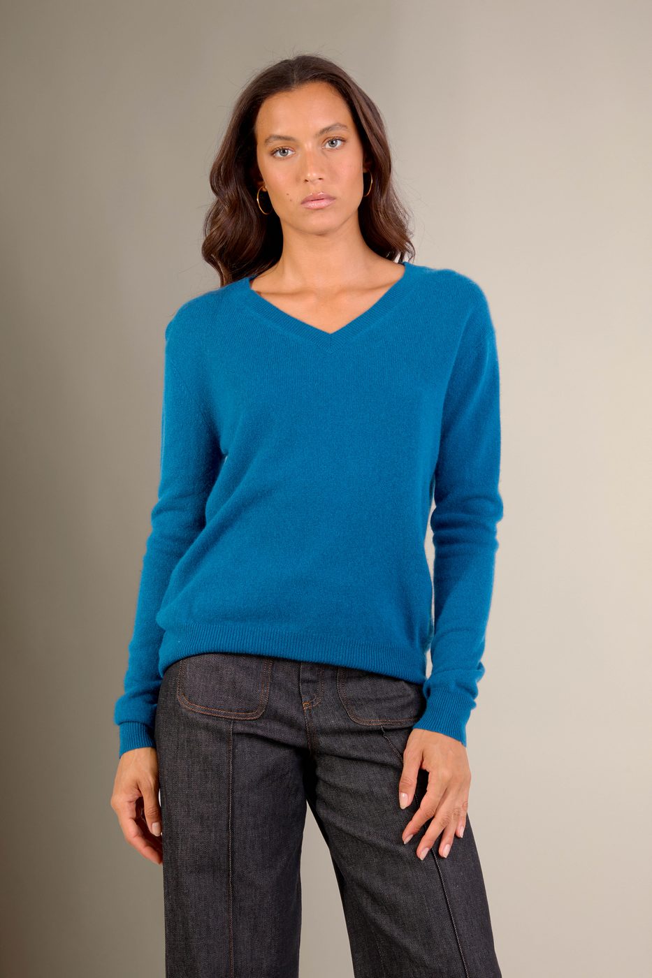 Pull Col V - Kalie - Paon