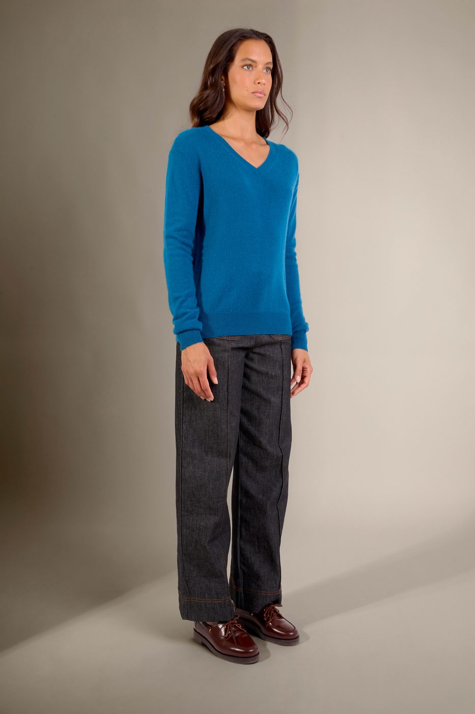 Pull Col V - Kalie - Paon