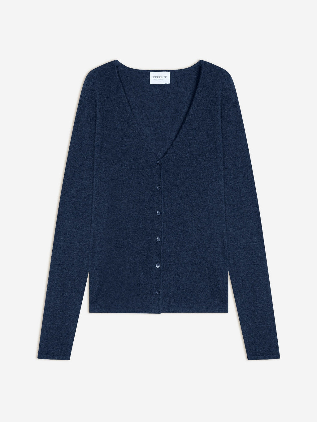 Cardigan Col V - Paige - Ocean Chiné