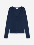 Cardigan Col V - Paige - Ocean Chiné