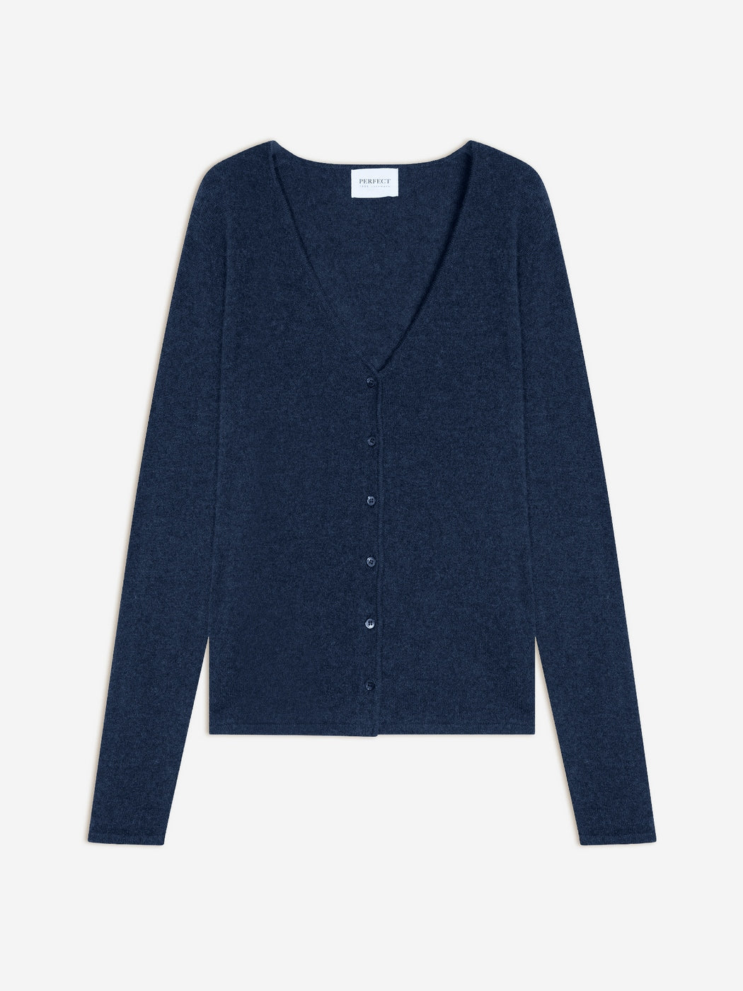 Cardigan Col V - Paige - Ocean Chiné