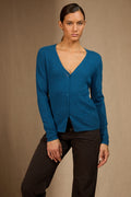 Cardigan Col V - Paige - Atlantique Chiné
