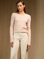 Pull Col Rond 4 Fils - Marya - Nude