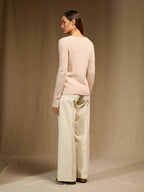 Pull Col Rond 4 Fils - Marya - Nude