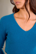 Pull Col V 4 Fils - Gaby - Paon