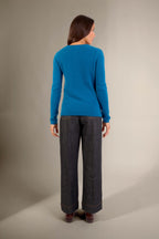Pull Col V 4 Fils - Gaby - Paon