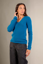 Pull Col V 4 Fils - Gaby - Paon