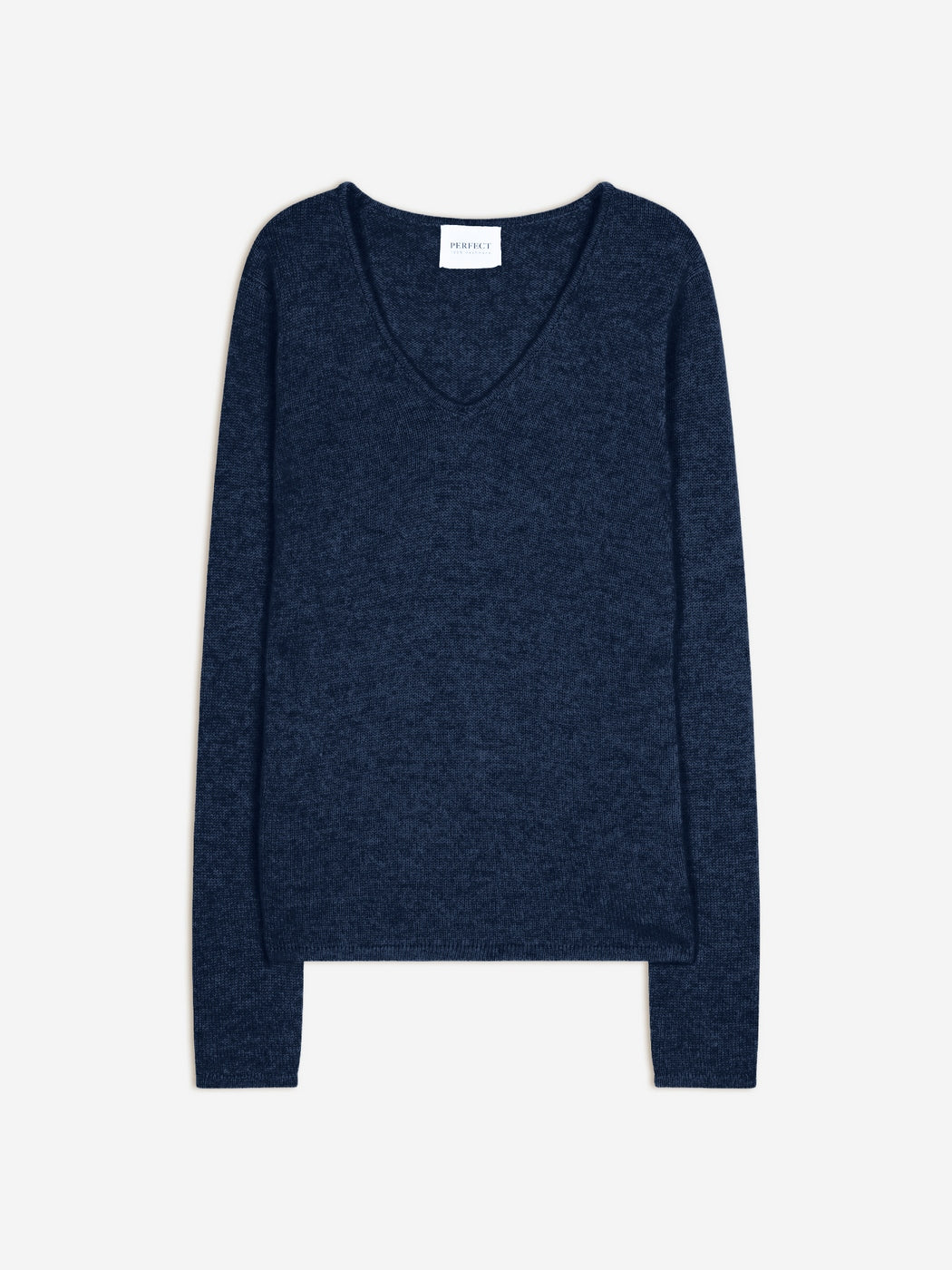 Pull Col V 4 Fils - Gaby - Ocean Chiné