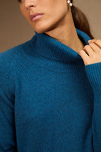 Pull Col Roulé - Lilly - Atlantique Chiné
