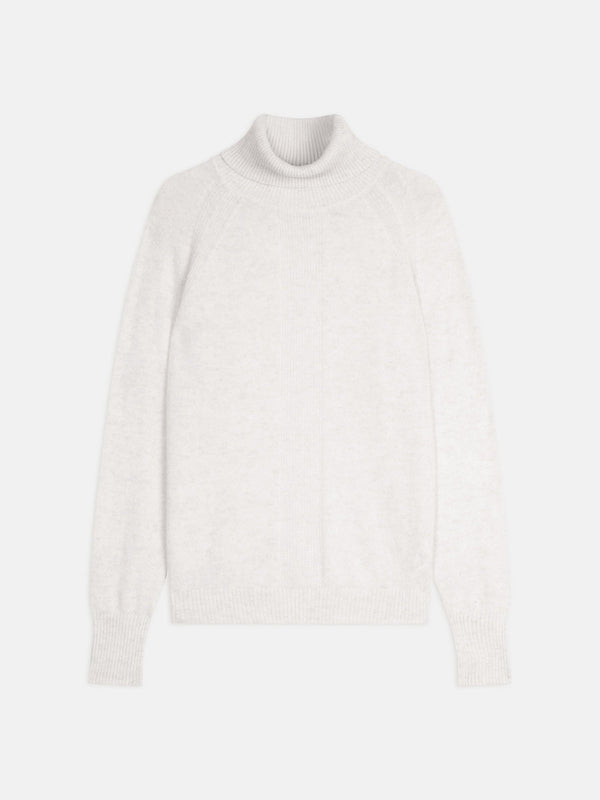 Pull Col Roulé - Lilly - Blanc Chiné
