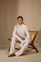 Pull Col Roulé - Lilly - Blanc Chiné