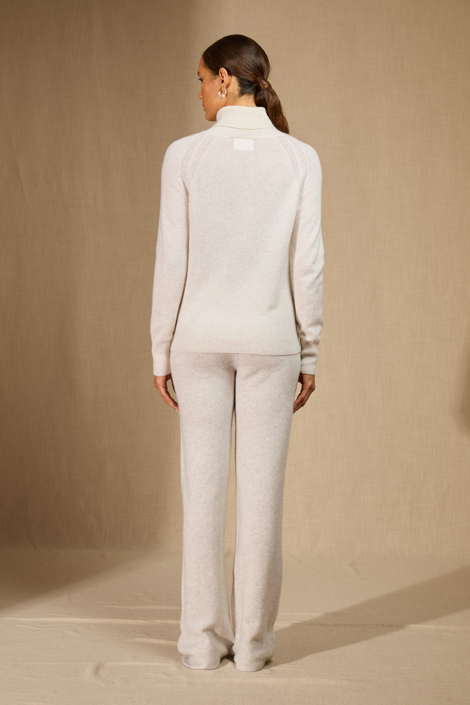 Pull Col Roulé - Lilly - Blanc Chiné